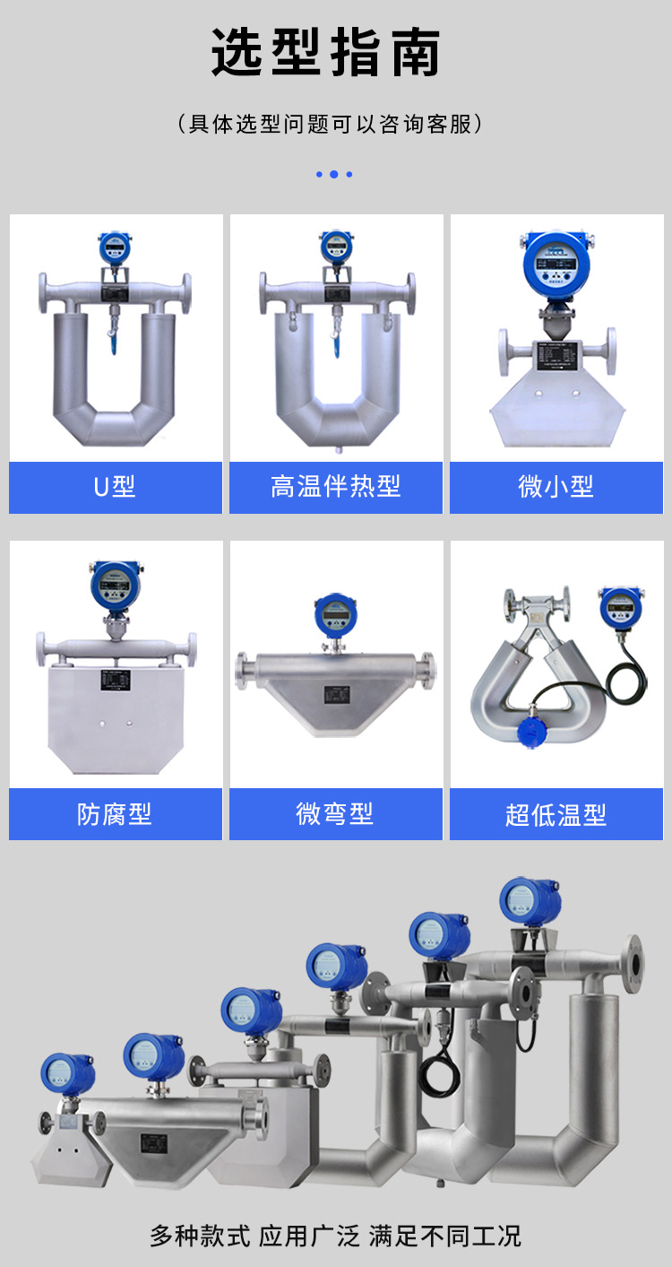 液氨質量流量計產品分類圖